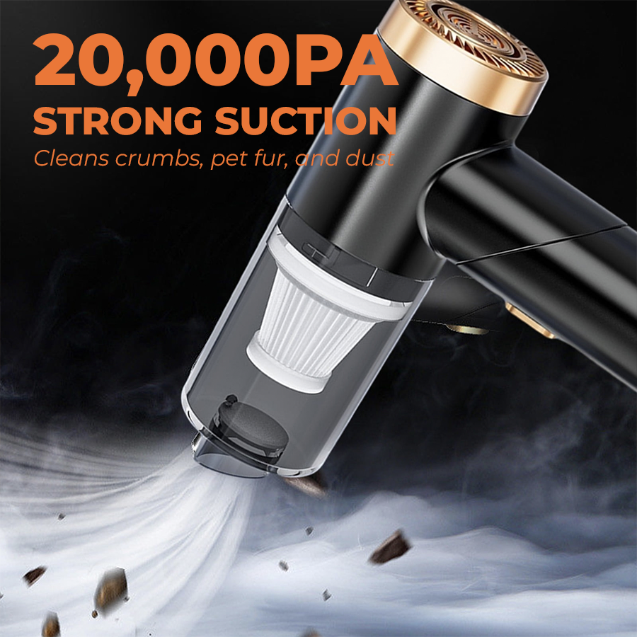 🤩Last Day 50% OFF🔥 LAZYROSY 4-in-1 Mini Car Vacuum Cleaner