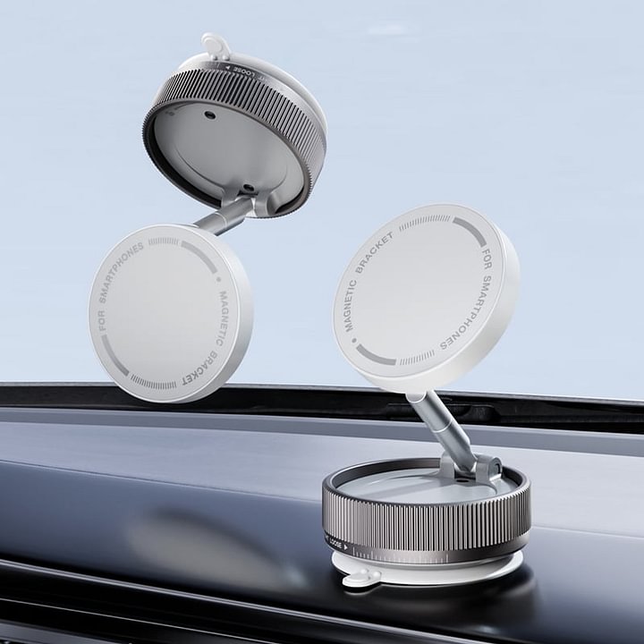 Magnetic Phone Mount, Suction Car Phone Holder, Vacuum Phone Mount with One-Step Lock-50%OFF