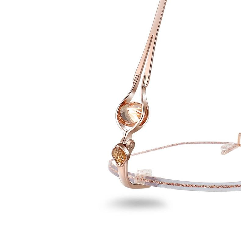 WOMEN'S DIAMOND RIMLESS ANTI-BLUE LIGHT PRESBYOPIA GLASSES