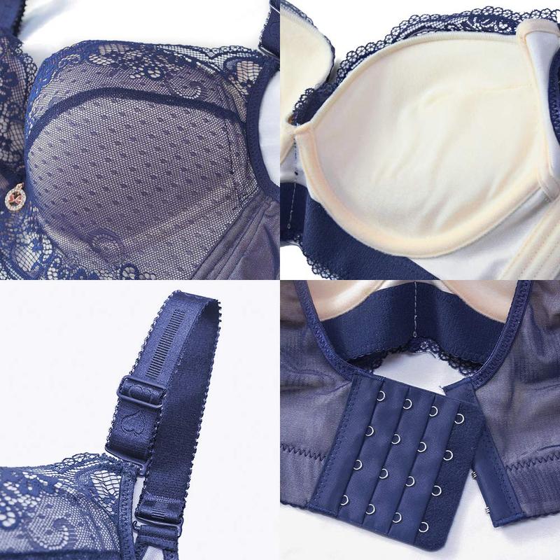 Women Super Push Up Bra Lace Underwire Soft Padding Lift Up Bra๐