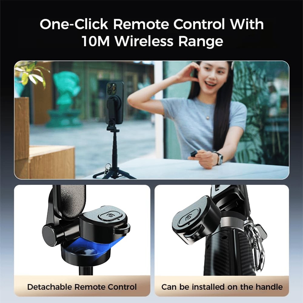 🤩4-in-1 Multifunctional 360° Rotation Magnetic Selfie Stick🔥
