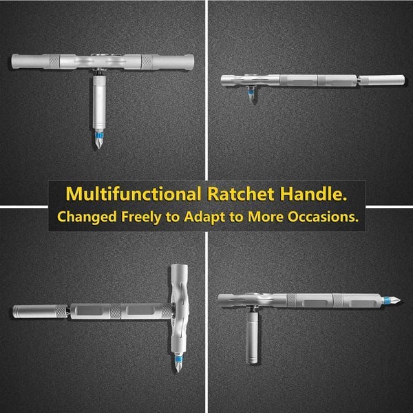24 in 1 DlY Screwdriver Set Magnetic Compact and Portable Ratchet Screwdriver