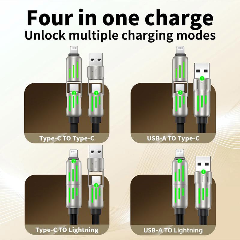 š„4-in-1 USB Charging Cable fast chargingā”