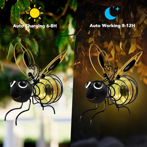🎁Outdoor Hanging Solar Bee Light🔥
