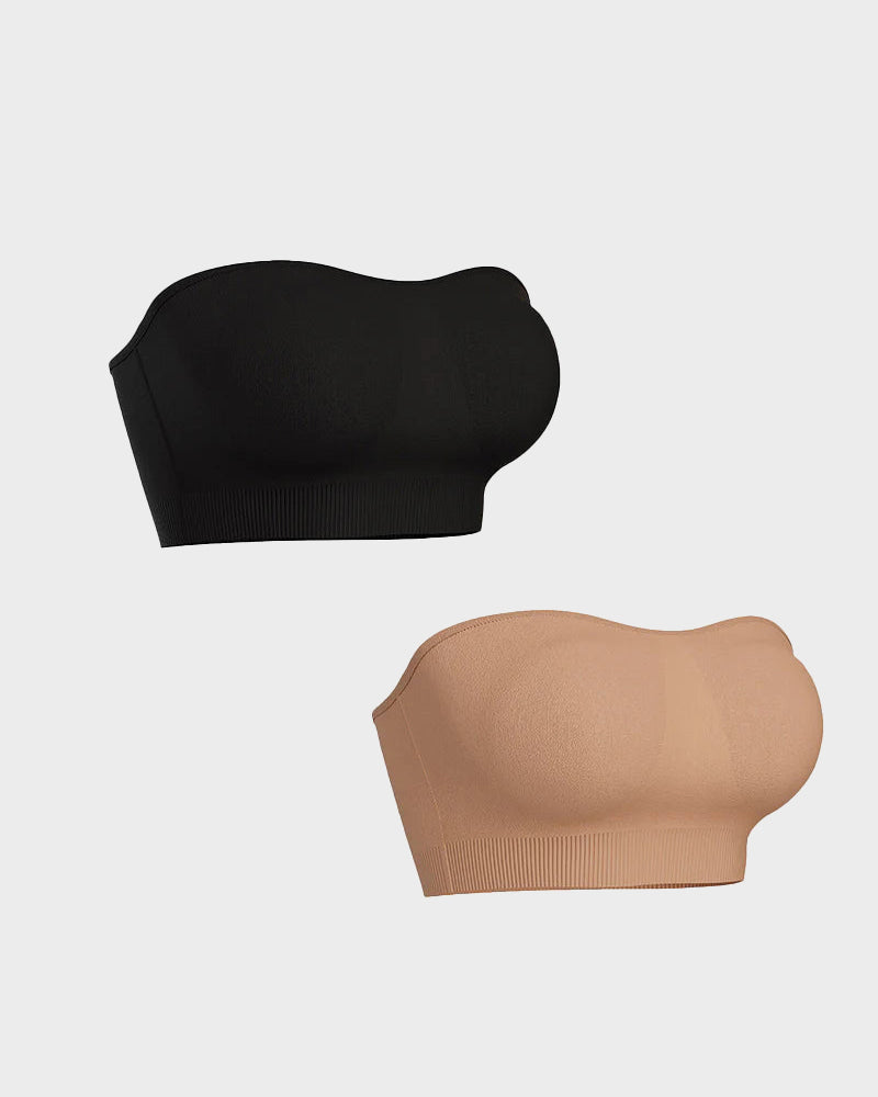 🔥Non-Slip Bandeau Seamless Wireless Strapless Bra🛒
