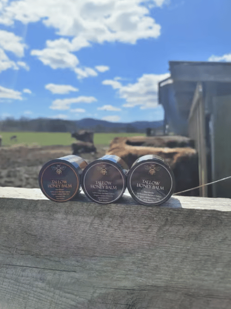 šHandmade Organic Grass-Fed Beef Tallow Balm with Raw Honeyš„