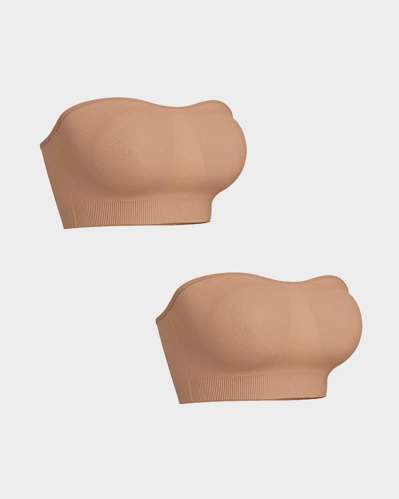 🔥Non-Slip Bandeau Seamless Wireless Strapless Bra🛒