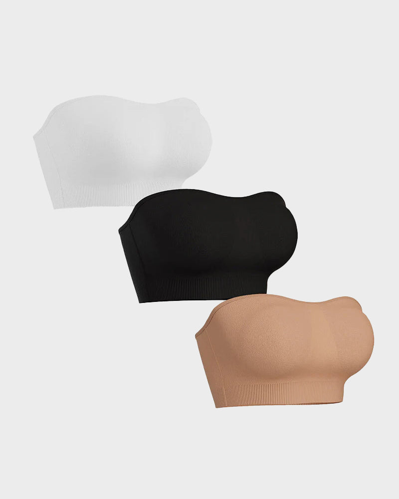 🔥Non-Slip Bandeau Seamless Wireless Strapless Bra🛒