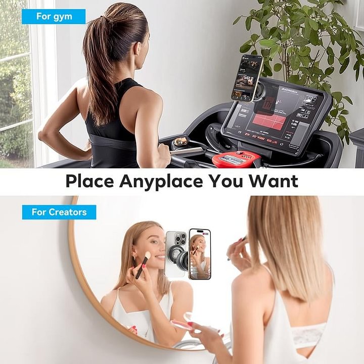 Magnetic Phone Mount, Suction Car Phone Holder, Vacuum Phone Mount with One-Step Lock-50%OFF