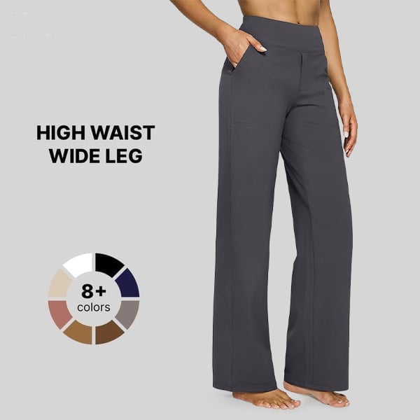 Summer Deal!Loose High-Waist Business Casual Pants Yoga Pants