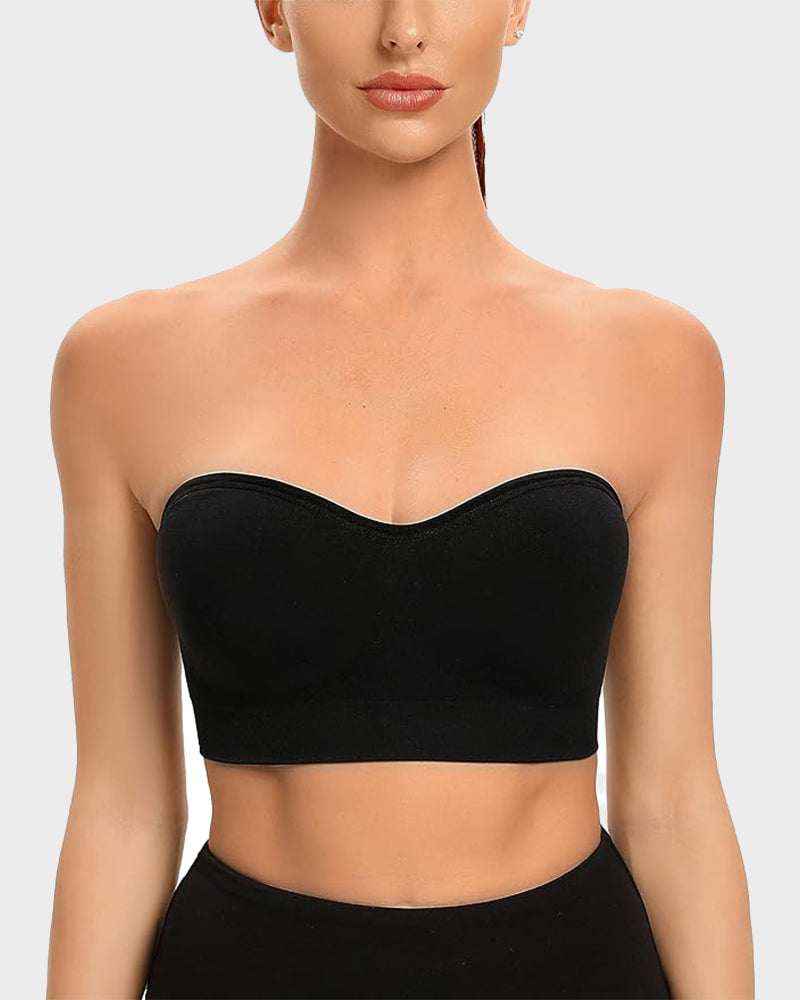 🔥Non-Slip Bandeau Seamless Wireless Strapless Bra🛒