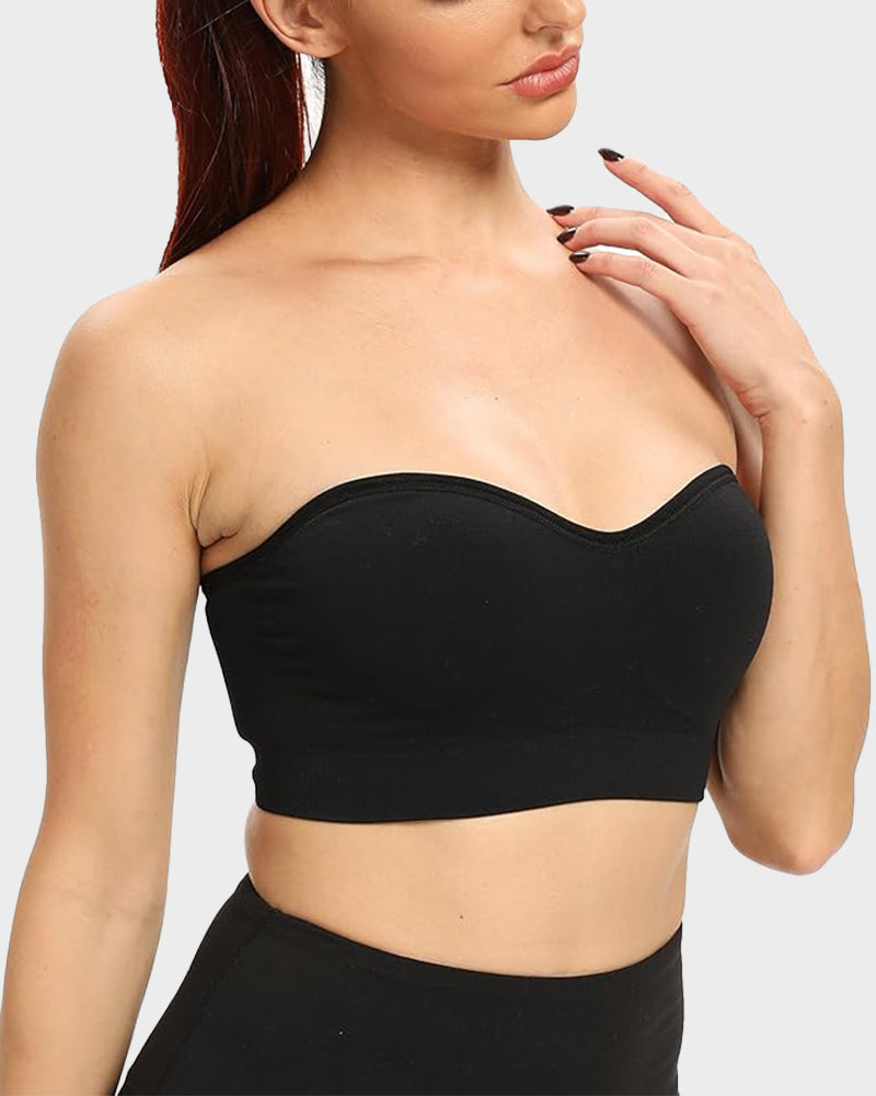 🔥Non-Slip Bandeau Seamless Wireless Strapless Bra🛒
