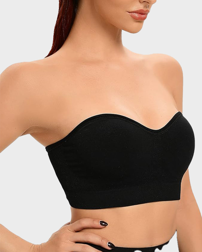 🔥Non-Slip Bandeau Seamless Wireless Strapless Bra🛒