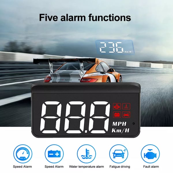 🔥OBD2 HUD Car Head Up Display Projector Speedometer