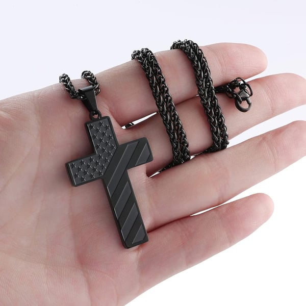🔥Flash Sale⚡ 50K+ SOLD! Almost Gone-🎉Flag Cross Necklace,Best Gifts