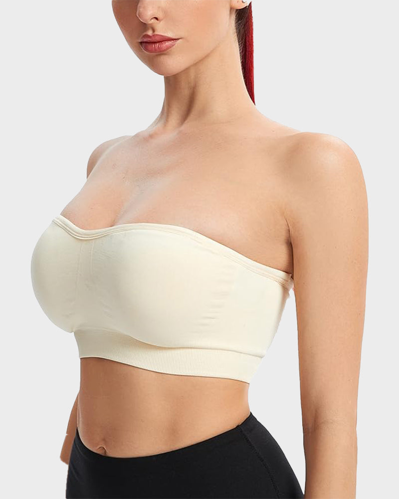 🔥Non-Slip Bandeau Seamless Wireless Strapless Bra🛒