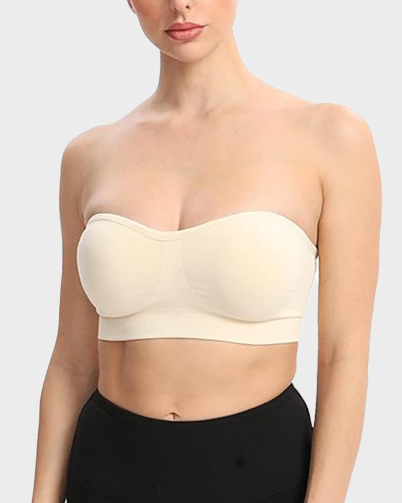 🔥Non-Slip Bandeau Seamless Wireless Strapless Bra🛒