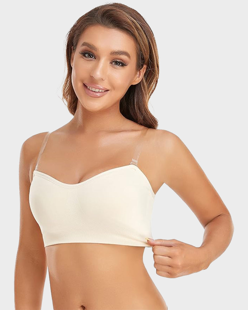 🔥Non-Slip Bandeau Seamless Wireless Strapless Bra🛒