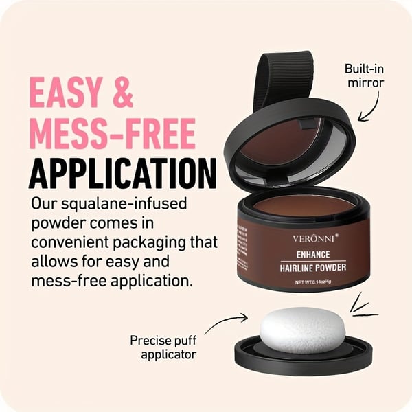 🔥Today FREE SHIPPING 🔥Hairline Powder Instantly Conceals Hair Loss, Root Touch Up Hair Powder