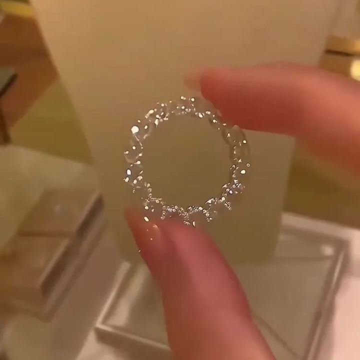 đ„Full Star River Moissan Diamond Ring, Handmade with 266 Moissan Diamondsâ°LAST DAY SALE-49% OFFâš