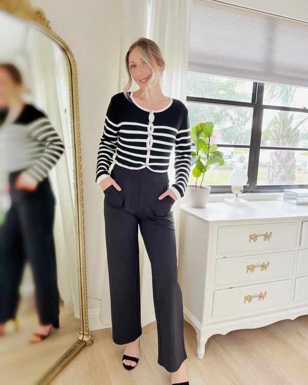Summer Deal!Loose High-Waist Business Casual Pants Yoga Pants