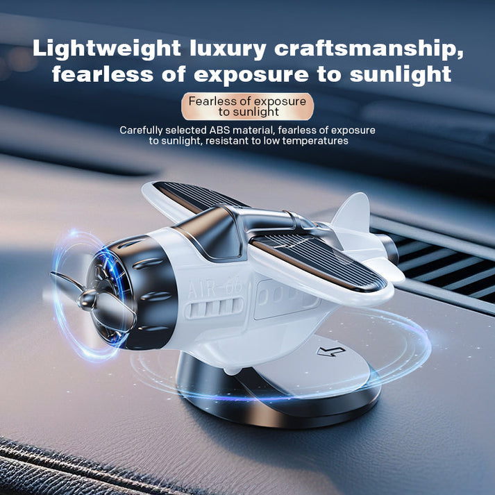 2025 Limited Time Sale Solar powered airplane shaped car ornaments