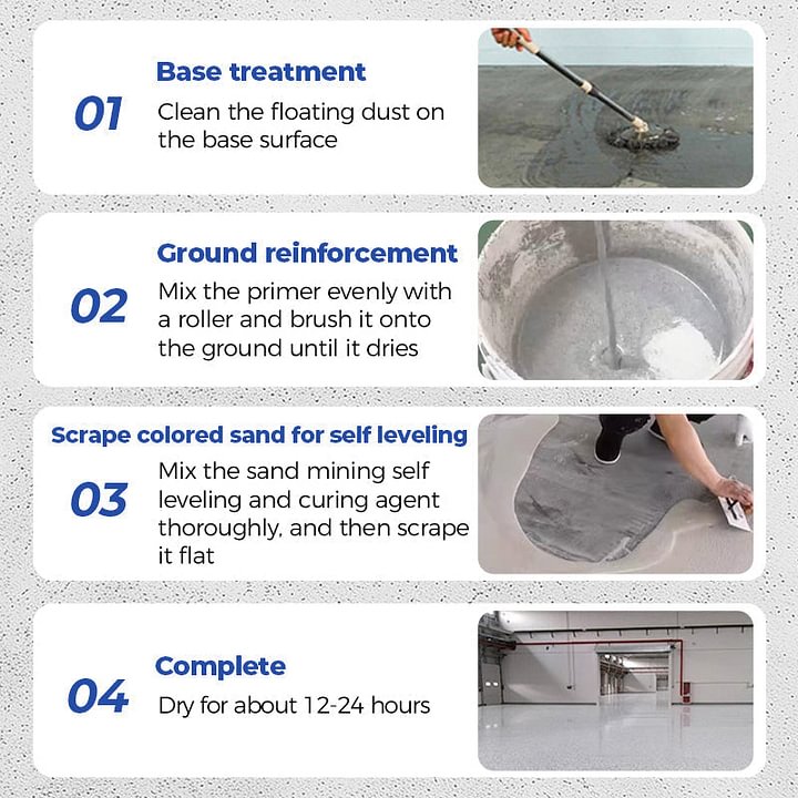 🔥High-Gloss Marble Finish Epoxy Floor Coating