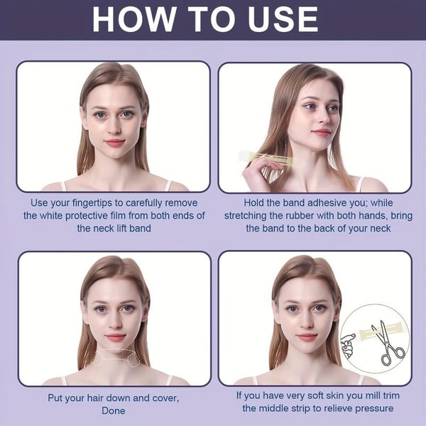 ๐ฅ Face Neck Lifting Tape (Long-Lasting)๐