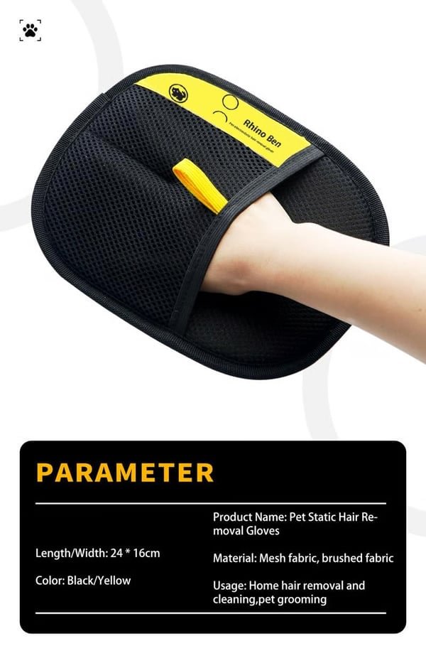✨Pet Hair Remover Electrostatic Gloves