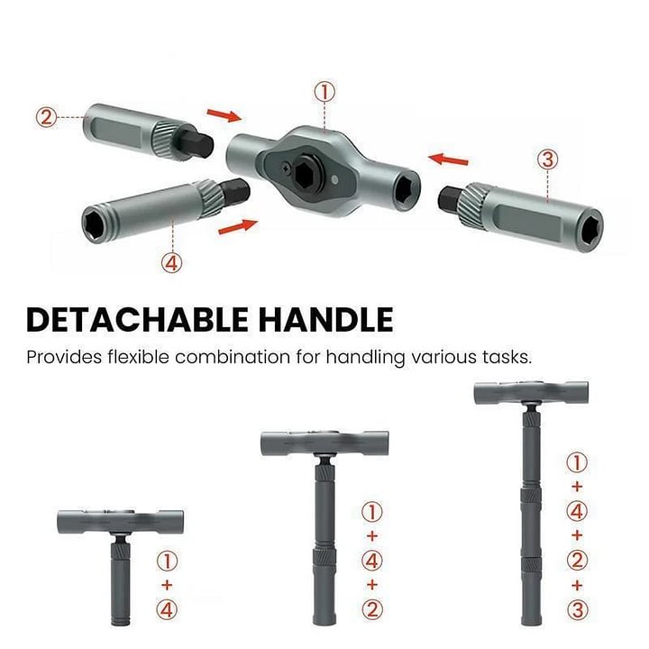 24 in 1 DlY Screwdriver Set Magnetic Compact and Portable Ratchet Screwdriver