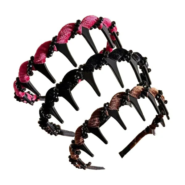 🎉Retro High Skull Pearl Headband