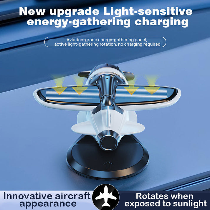 2025 Limited Time Sale Solar powered airplane shaped car ornaments