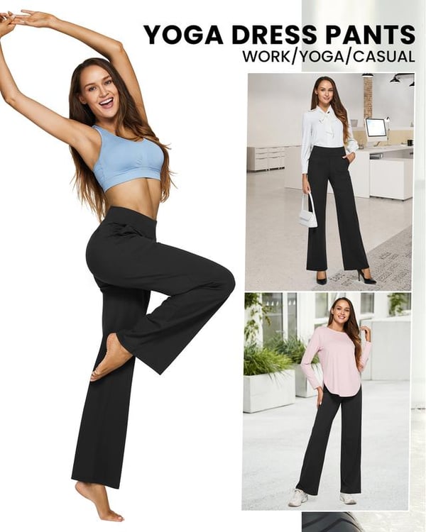 Summer Deal!Loose High-Waist Business Casual Pants Yoga Pants