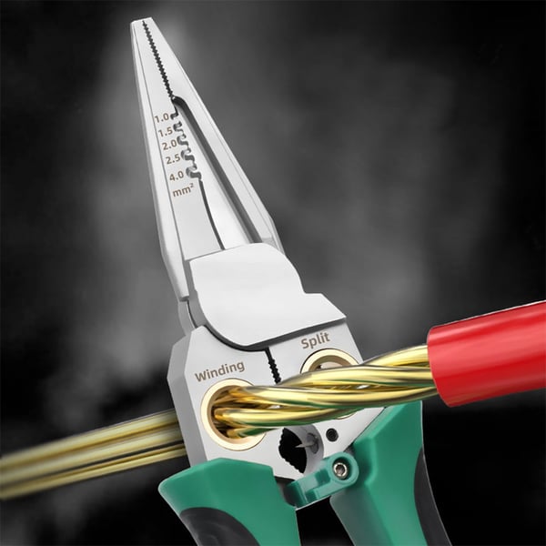 🔥8 in 1 Wire Stripper Twister for Cutting and Pulling Wires, Cable Scissors,Voltage Tester Pliers, 12V to 250V Live🦞
