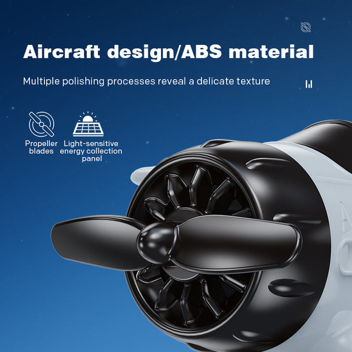2025 Limited Time Sale Solar powered airplane shaped car ornaments