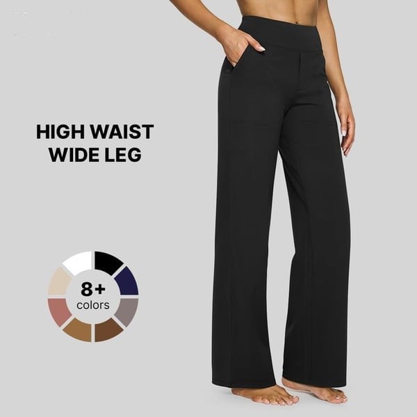 Summer Deal!Loose High-Waist Business Casual Pants Yoga Pants