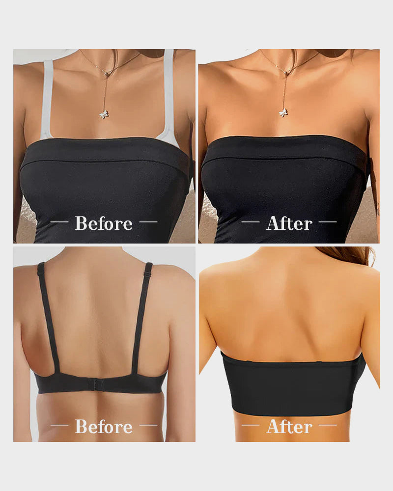 🔥Non-Slip Bandeau Seamless Wireless Strapless Bra🛒