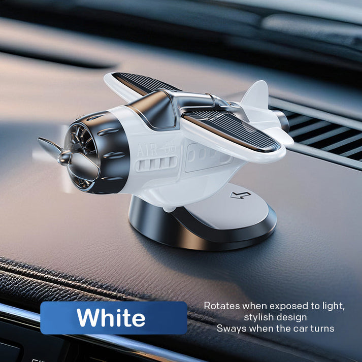 2025 Limited Time Sale Solar powered airplane shaped car ornaments