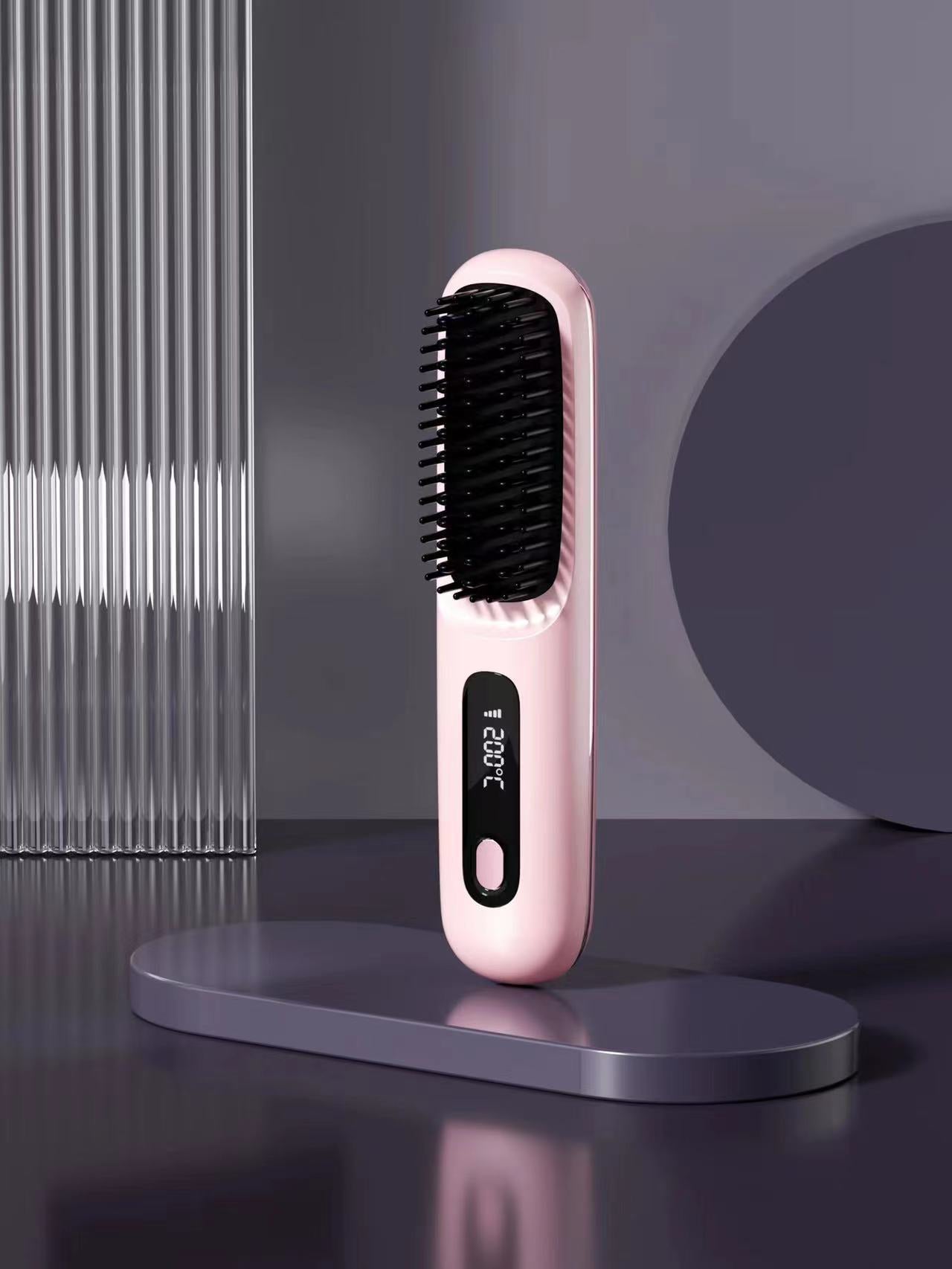 Summer Hot SaleWireless Ceramic Heating Hair Straightening Comb