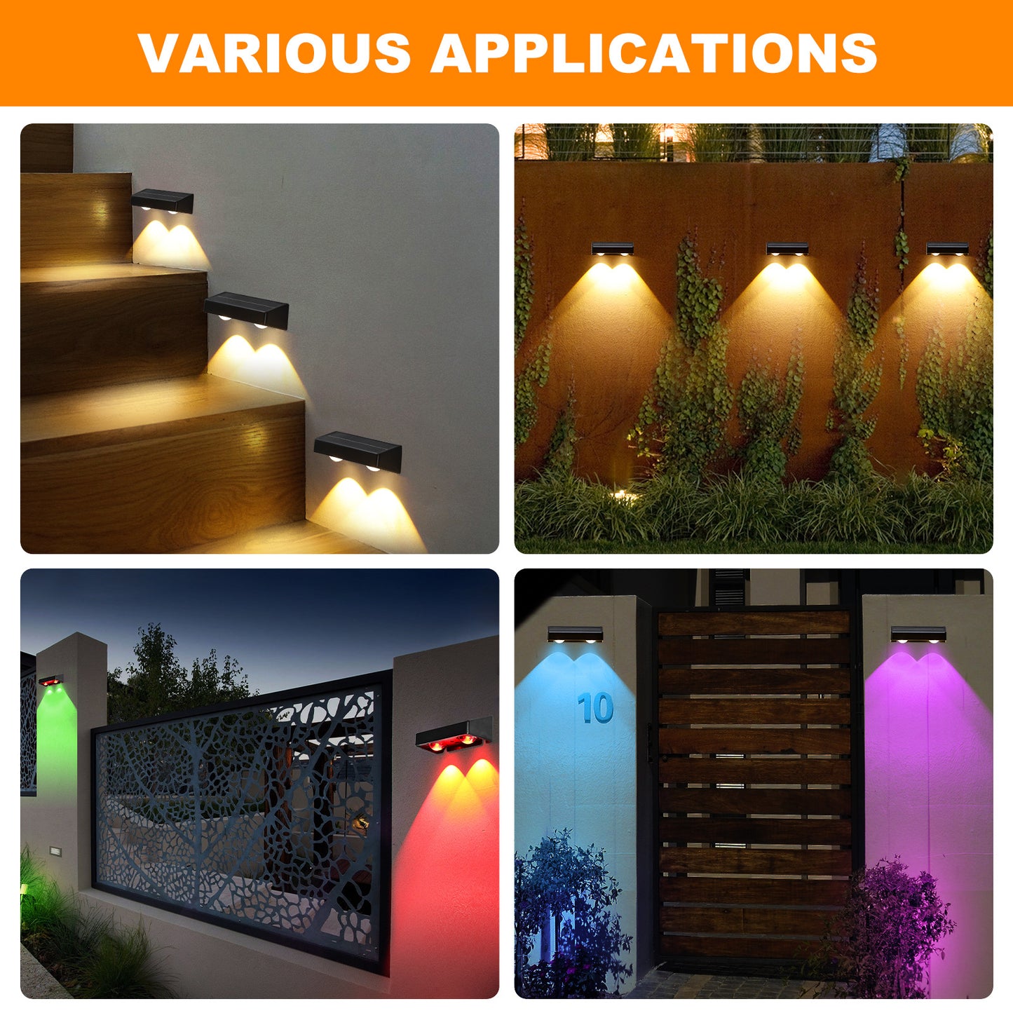Hot Sale Promotion Solar Fence Lights Outdoor