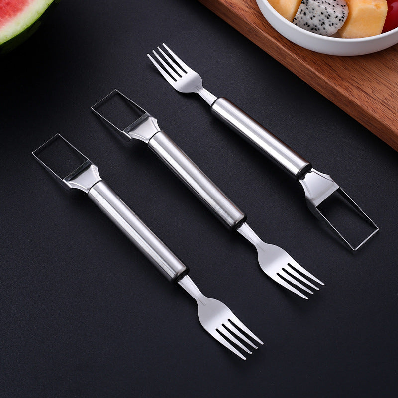 💥HOT SALE 49% OFF🔥🍉 Effortless Fruit Prep✨ 2-in-1 Fruit Cutter & Fork – For Quick and Easy Fruit Serving! 🍓