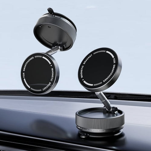 Magnetic Phone Mount, Suction Car Phone Holder, Vacuum Phone Mount with One-Step Lock-50%OFF