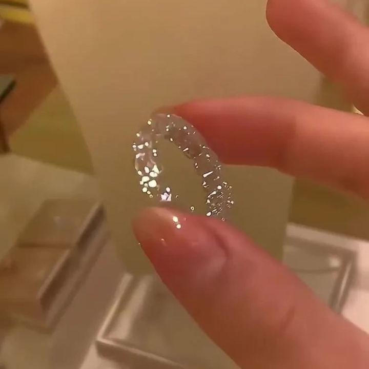 đ„Full Star River Moissan Diamond Ring, Handmade with 266 Moissan Diamondsâ°LAST DAY SALE-49% OFFâš