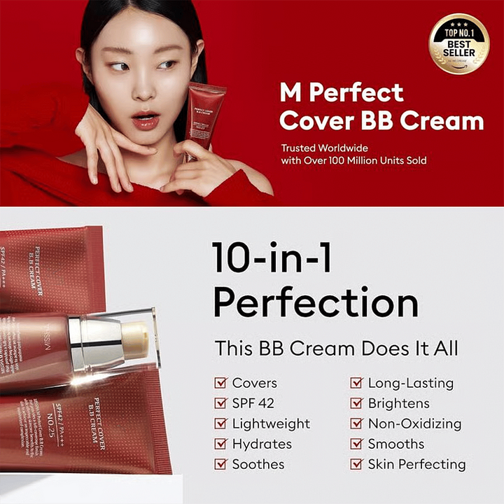 M Perfect Cover BB Cream SPF 42 PA+++(50ml)