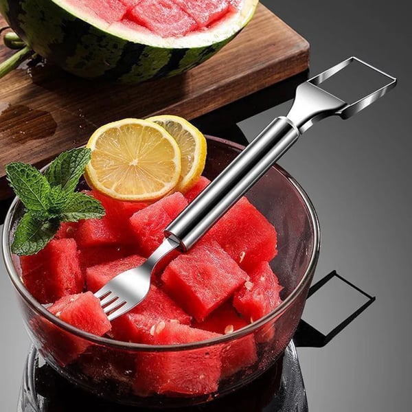 💥HOT SALE 49% OFF🔥🍉 Effortless Fruit Prep✨ 2-in-1 Fruit Cutter & Fork – For Quick and Easy Fruit Serving! 🍓