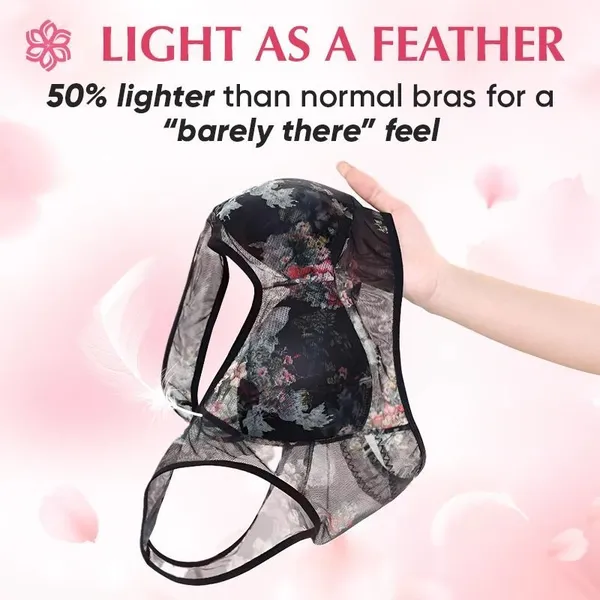 🔥 Super gather bra | Ice Silk Lace Cooling Comfort Bra🔥