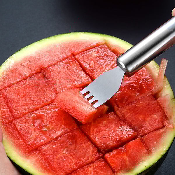 💥HOT SALE 49% OFF🔥🍉 Effortless Fruit Prep✨ 2-in-1 Fruit Cutter & Fork – For Quick and Easy Fruit Serving! 🍓