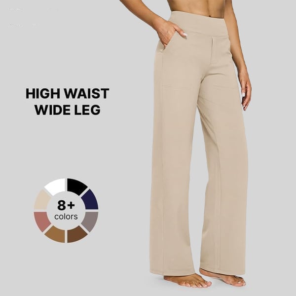 Summer Deal!Loose High-Waist Business Casual Pants Yoga Pants