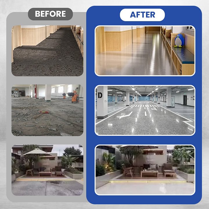 🔥High-Gloss Marble Finish Epoxy Floor Coating