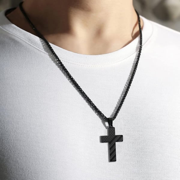 🔥Flash Sale⚡ 50K+ SOLD! Almost Gone-🎉Flag Cross Necklace,Best Gifts